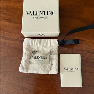 Valentino Garavani Silver Chain Earrings